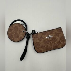 Coach Bag Charm with Small Pouch and Mirror